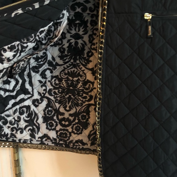 🛑SOLD🛑Just Cavalli Long Quilted Coat Chain - Picture 4 of 8